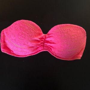 Victoria Secret strapless bandeau top.